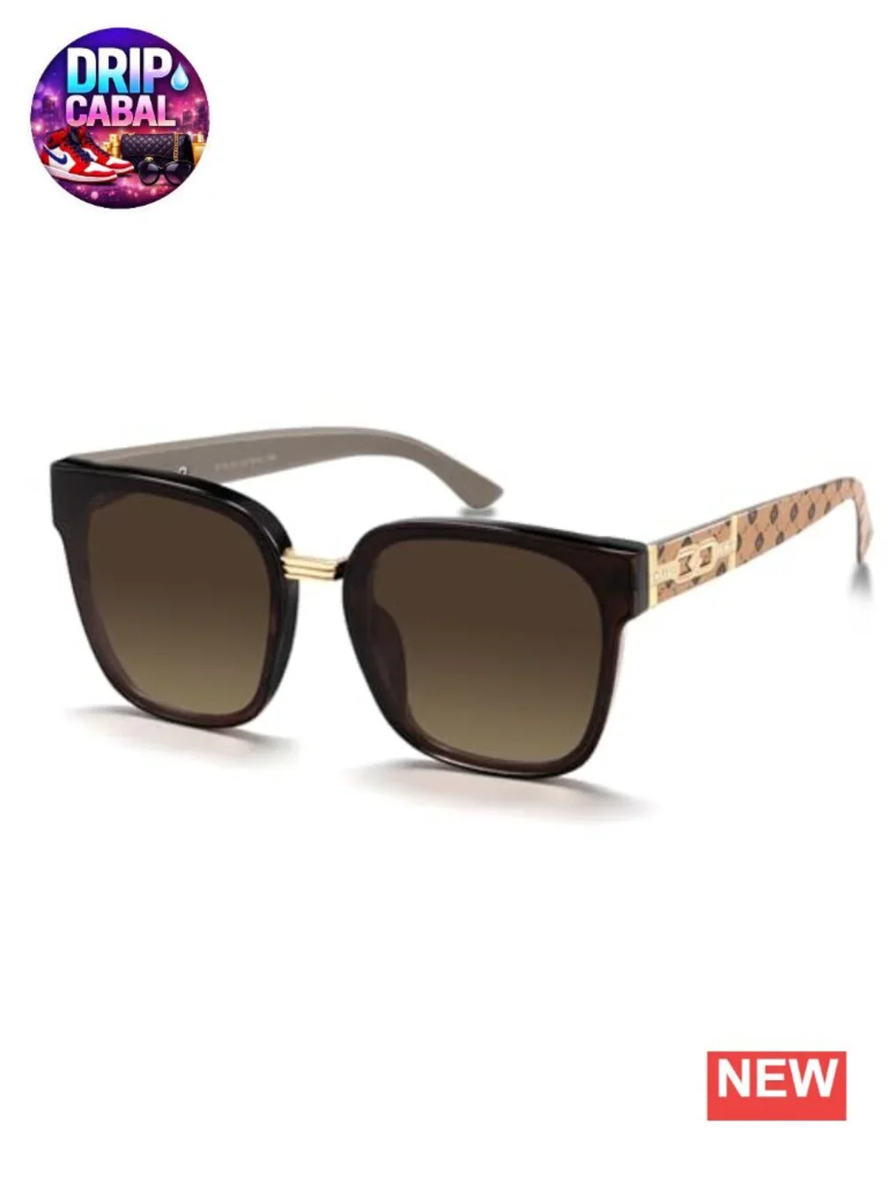 Retro 70s Oversized Square Sunglasses for Women Men UV400 Protection